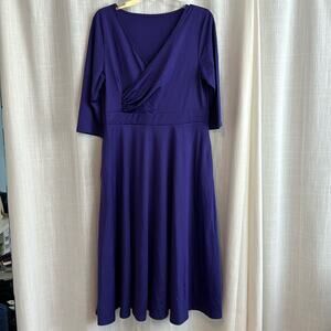 Purple Midi Dress